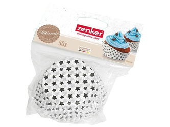 Forma do pieczenia bbeczek muffinek gwiazdki, 50 sztuk, papierowa Zenker