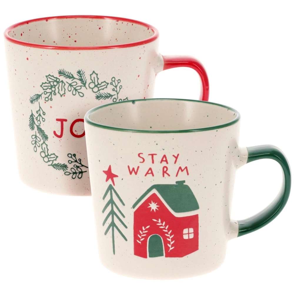 Kubki ceramiczne świąteczne 350 ml 2 szt.