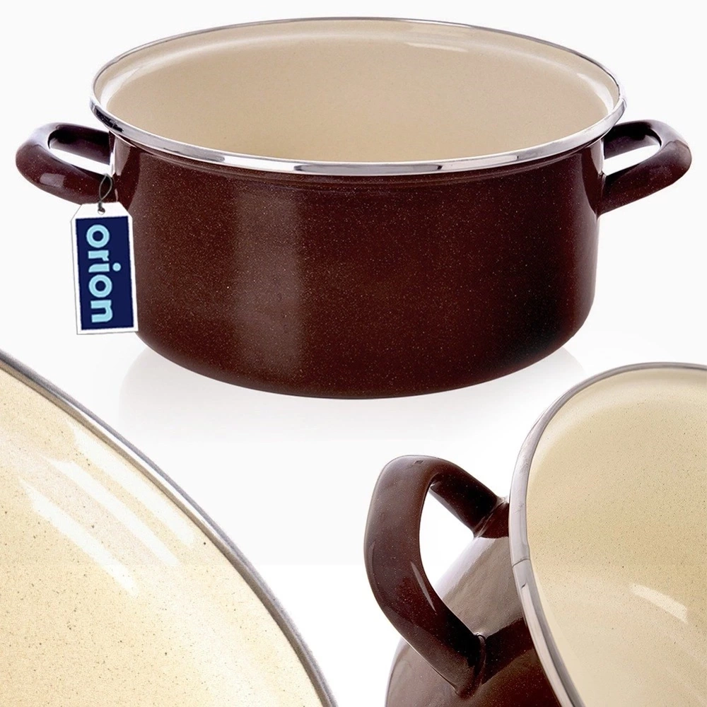 Garnek emaliowany BROWN 26 cm, 5 l