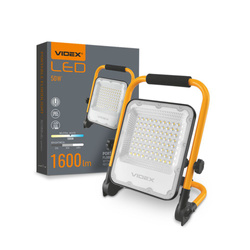 Oświetlenie reflektor Videx LED z możliwością ładowania IP65 50W 1600 lm