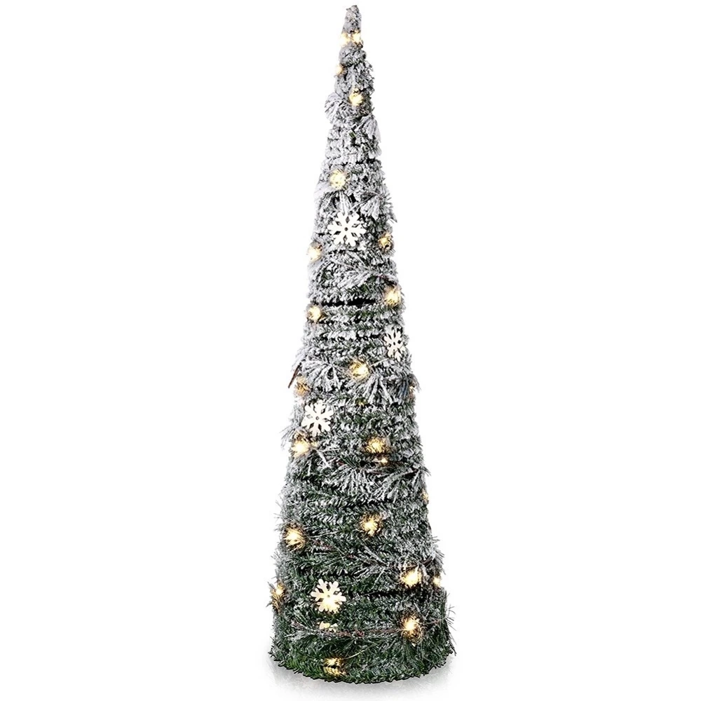 Choinka świecąca stożek zielona 40 LED 80 cm