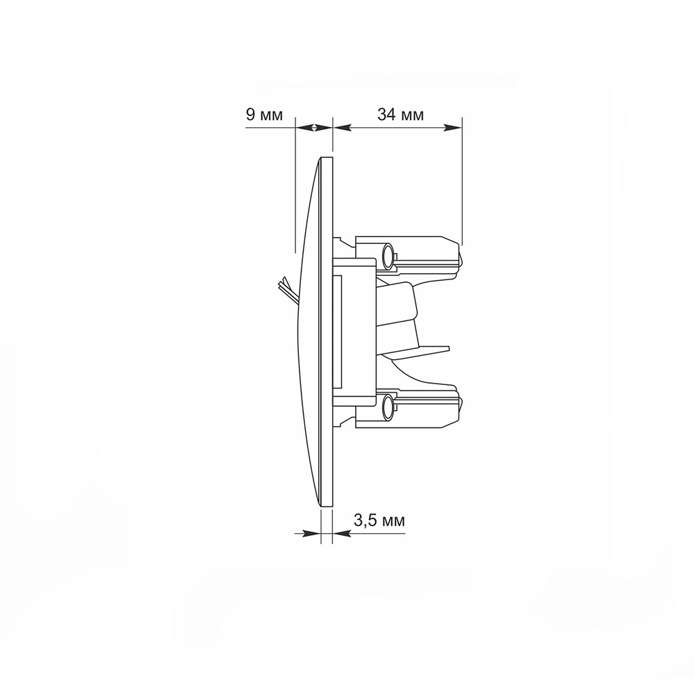 Gniazdo komputerowe CAT6 pojedyncze białe VIDEX BINERA