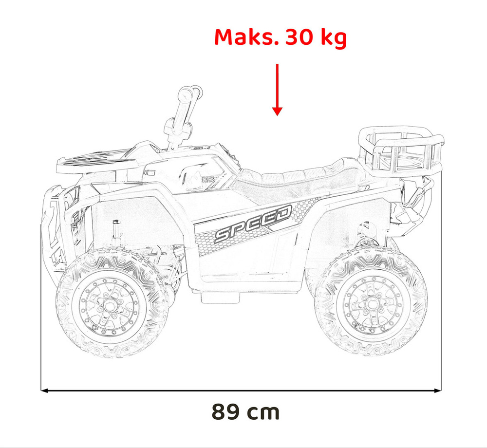 Pojazd Quad ATV Robust 01 Niebieski