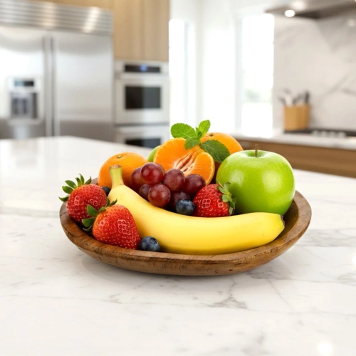 Talerz do serwowania drewniany MANGO 26x25 cm