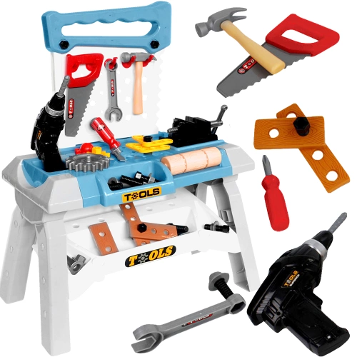Warsztat z narzędziami zestaw stolik blat 52 el