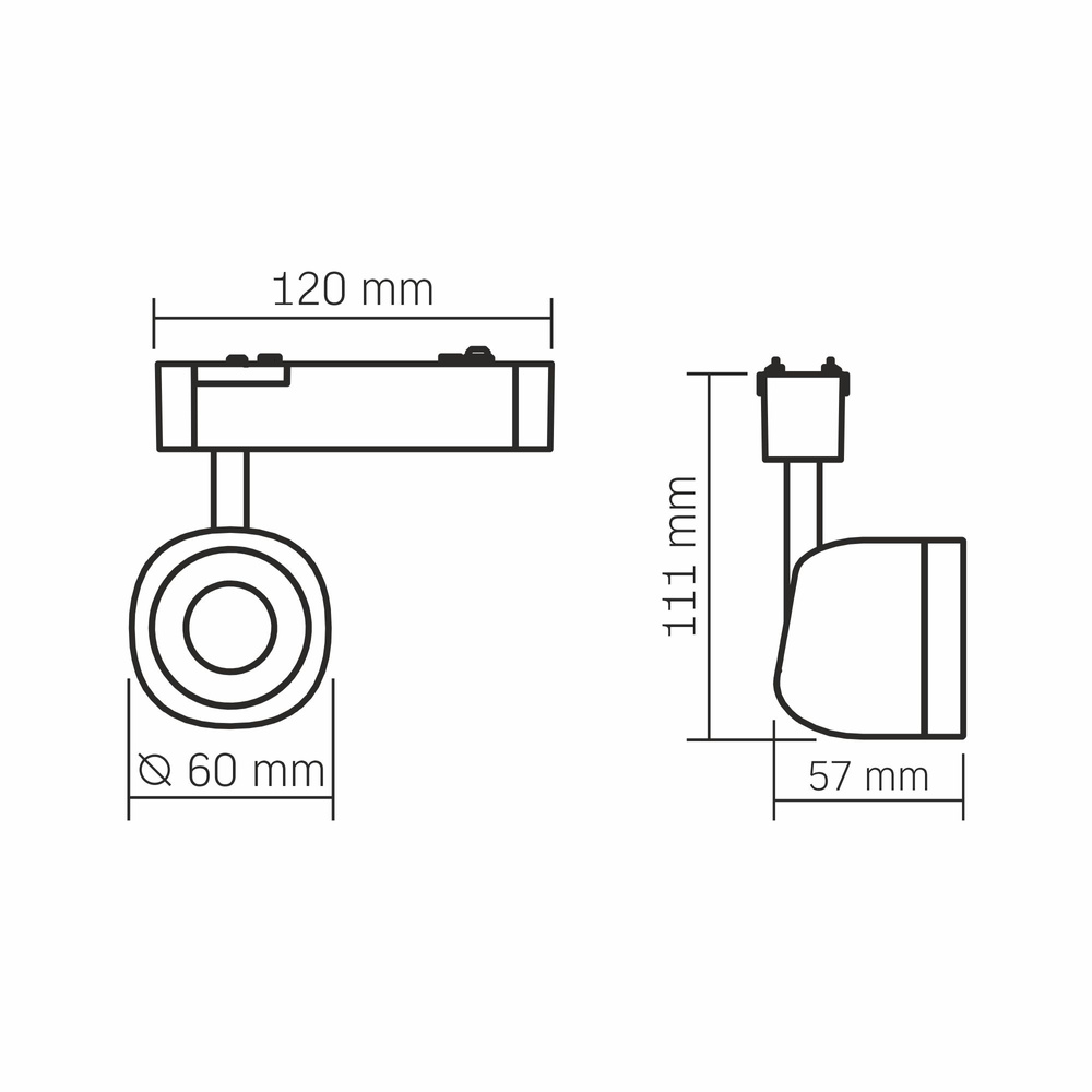 Lampa Videx LED 8.5W 720lm 4000K Neutralny CRI90 36° Czarna