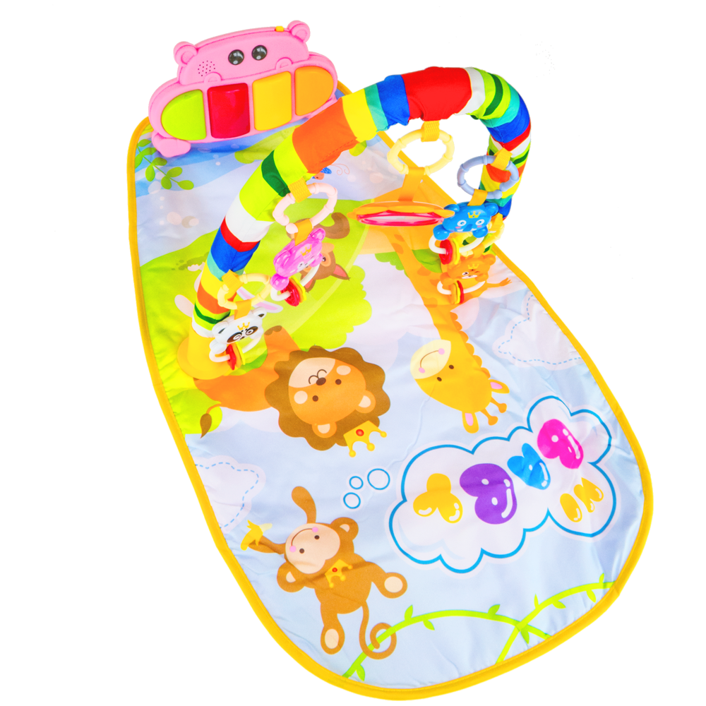 Interaktywna mata edukacyjna z zabawkami + pianino