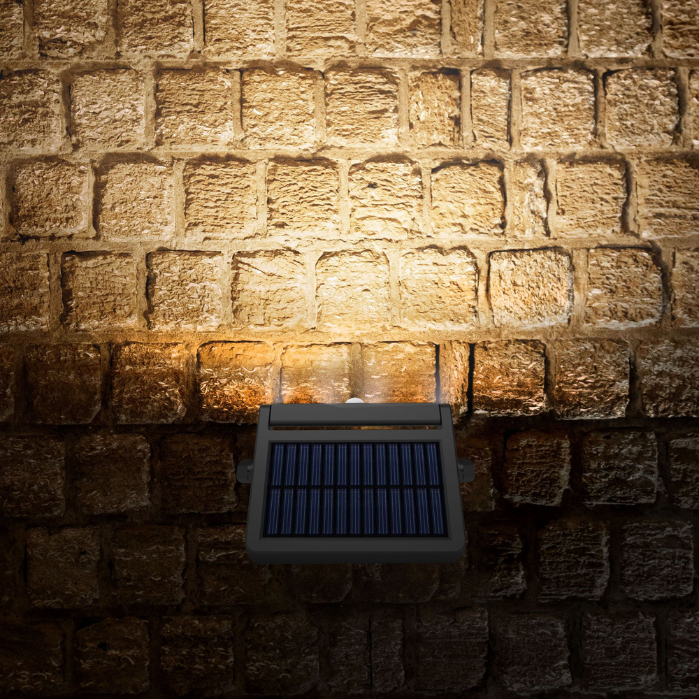 LAMPA SOLARNA LED VIDEX CZUJNIK RUCHU ZMIERZCHU NAŚWIETLACZ 2Ah 600lm