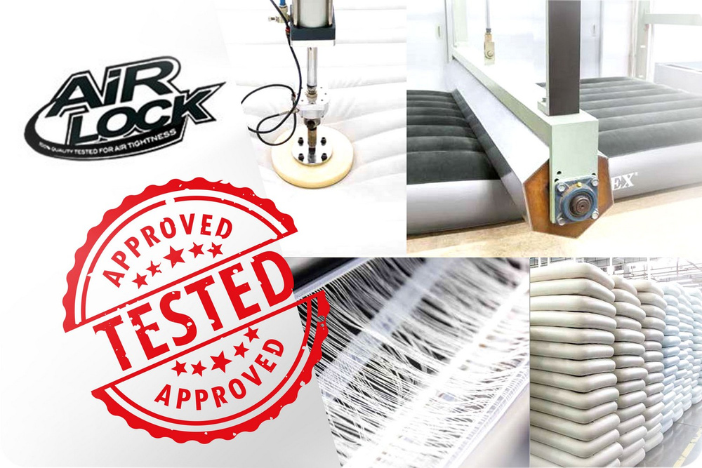 Materac dmuchany welurowy 183x203 cm Intex 64755