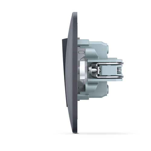 Przełącznik 1-biegunowy czarny grafitowy VIDEX BINERA