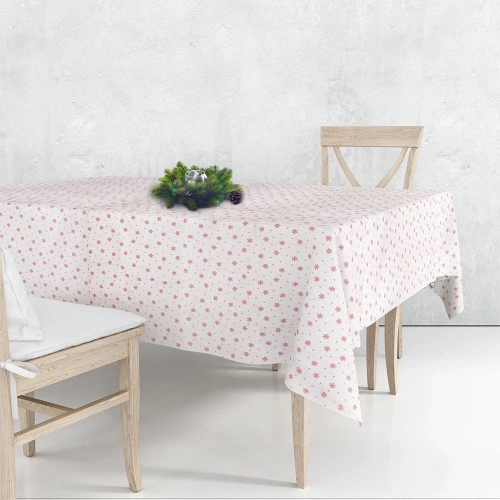 Obrus plamoodporny płatki śniegu 180x130 cm