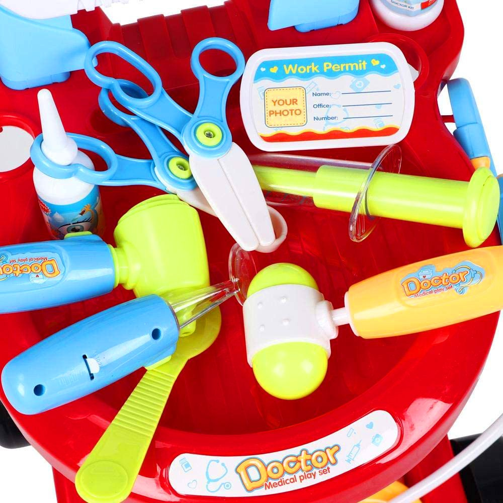 Duży Zestaw Doktor Mały Lekarz wózek lekarski