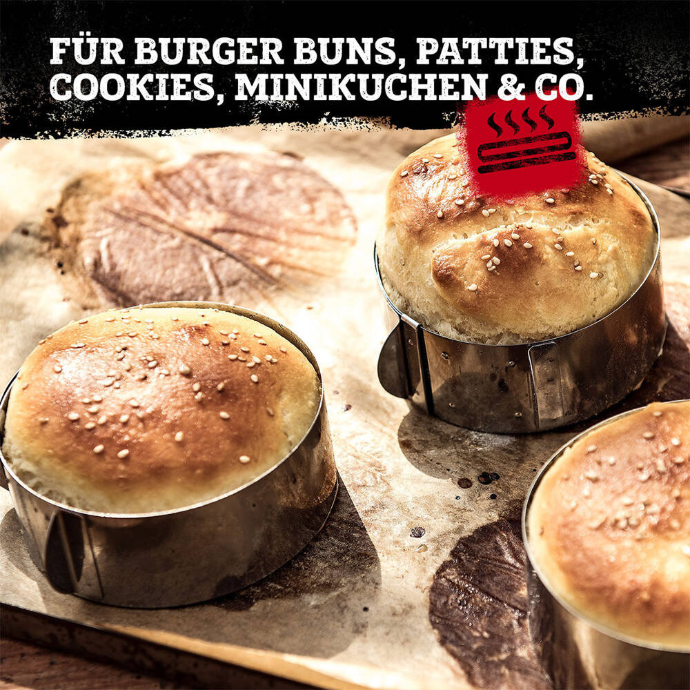 Obręcz regulowane pierścienie deserowe do serwowania ciast deserów bułekFACKELMANN 21601