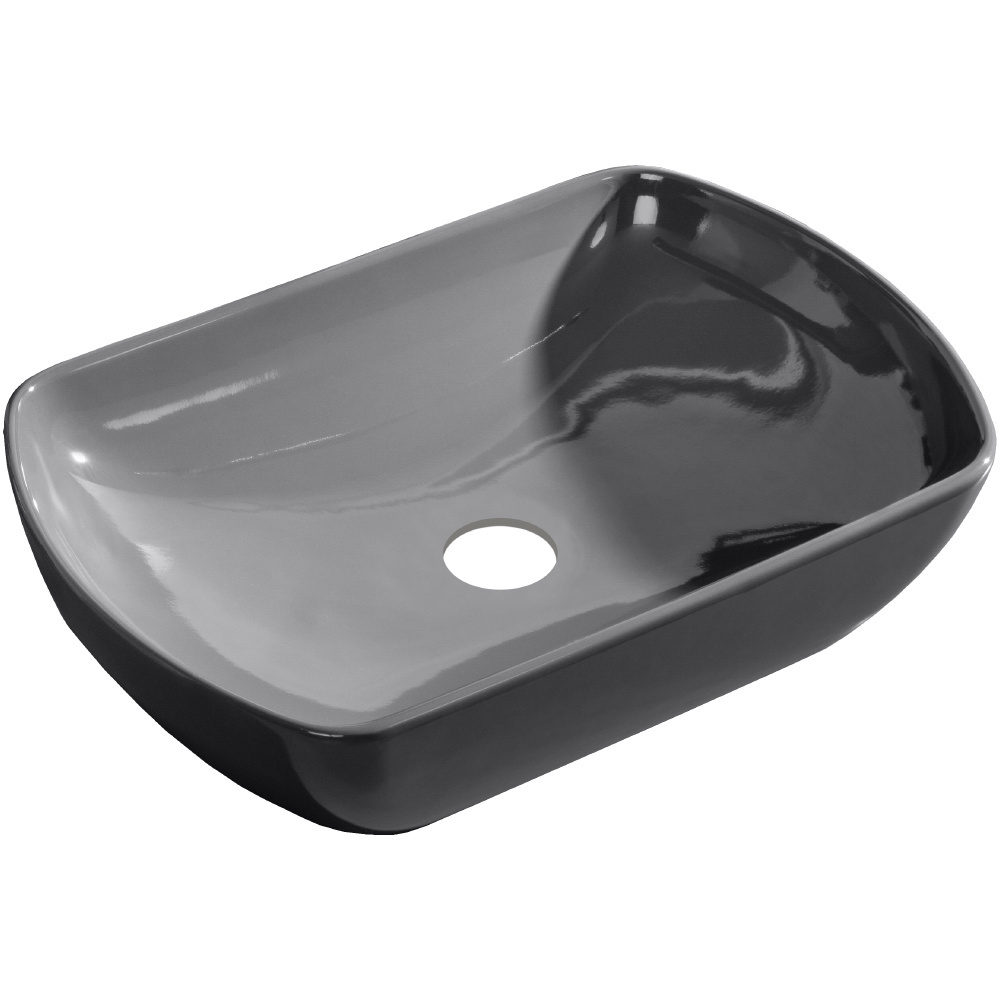 Szafka pod umywalkę + szara nablatowa umywalka ceramiczna Fackelmann