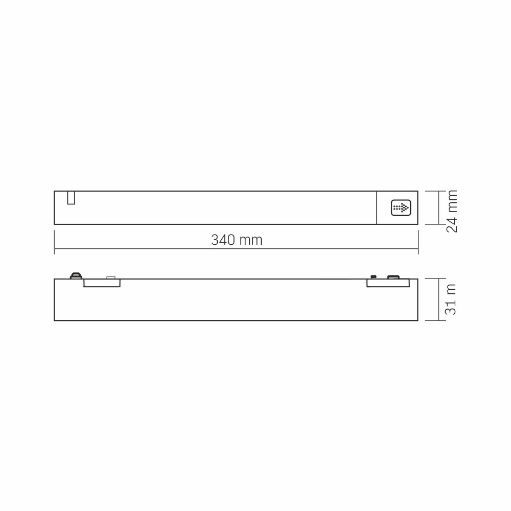 Zasilacz Videx 200W 220-240V do magnetycznego systemu oświetlenia szynowego