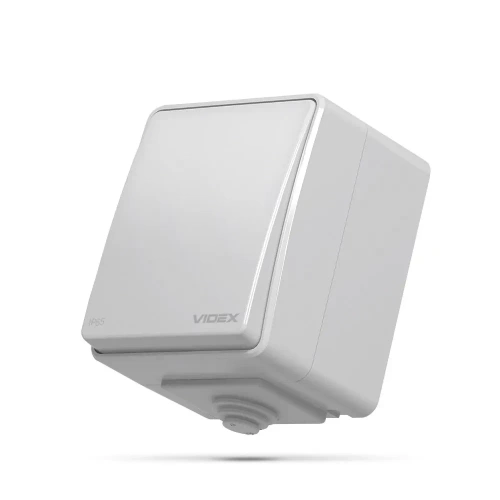 Zewnętrzny wyłącznik jednopostaciowy IP65 szary BINERA