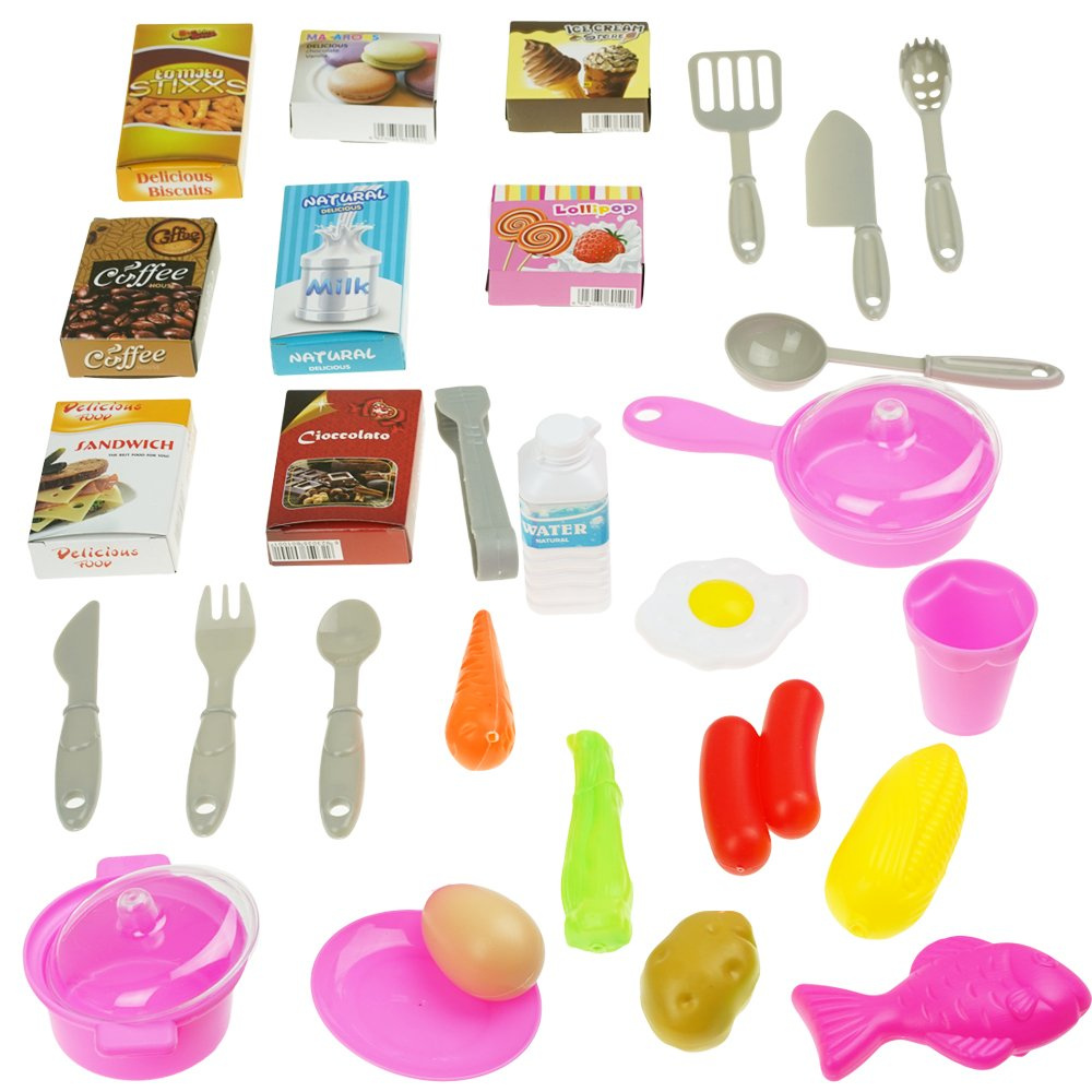 Kuchnia duża z piekarnikiem+akcesoria 53el.kucharz