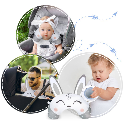 Poduszka z grzechotką i gryzakiem do mat 