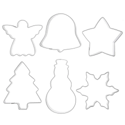 Wykrawacze do ciastek stalowe 6 szt.