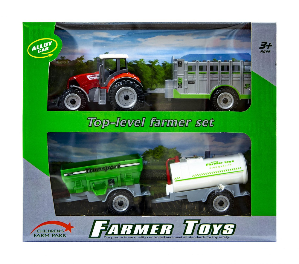 Traktor z wymiennymi  przyczepami