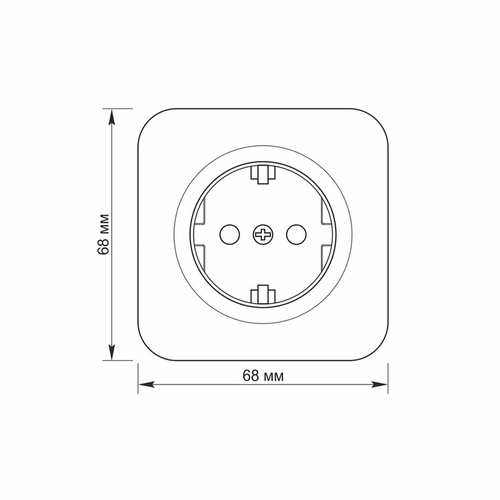 Gniazdo natynkowe pojedyncze Schuko IP20 czarne VIDEX BINERA