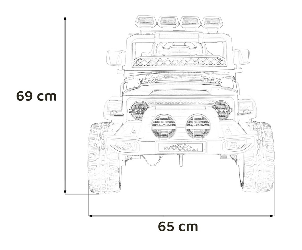 Pojazd Off-Road CLIMBER Biały