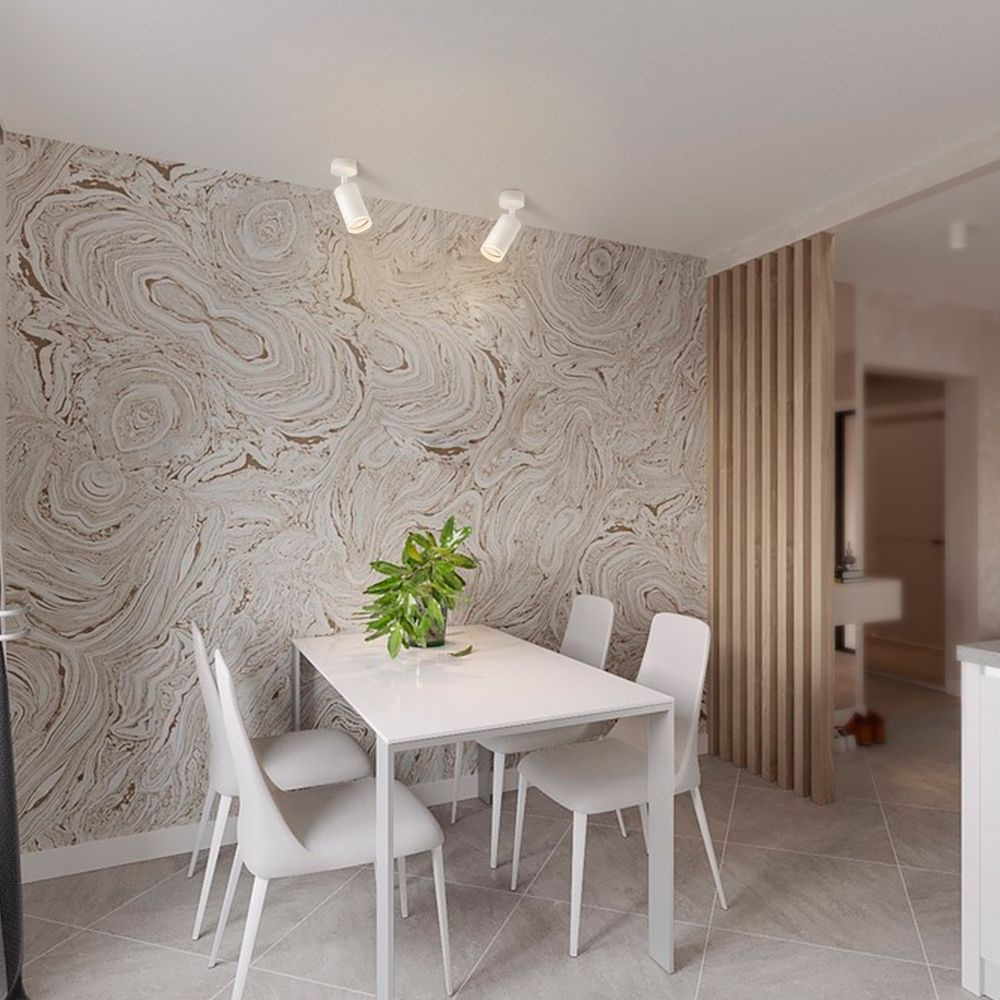 Lampa Ścienna Sufitowa Kinkiet Videx 1x GU10 Biała MARTIN