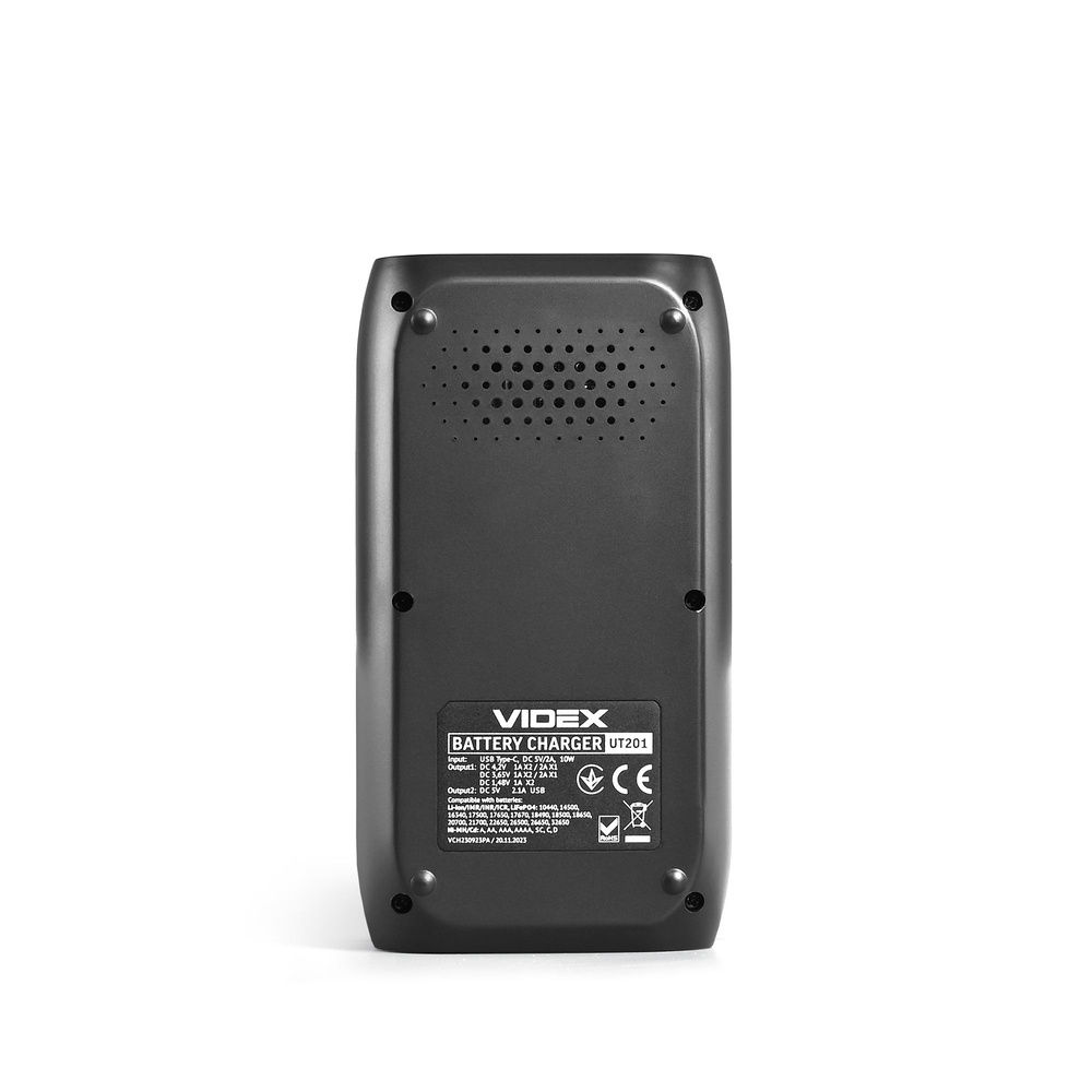 Inteligentna ładowarka akumulatorów VIDEX VCH-UT201 z wyświetlaczem LCD