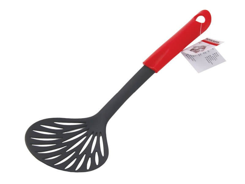 Łyżka cedzakowa, ażurowa 32 cm czerwona Arcadalina FACKELMANN 23896