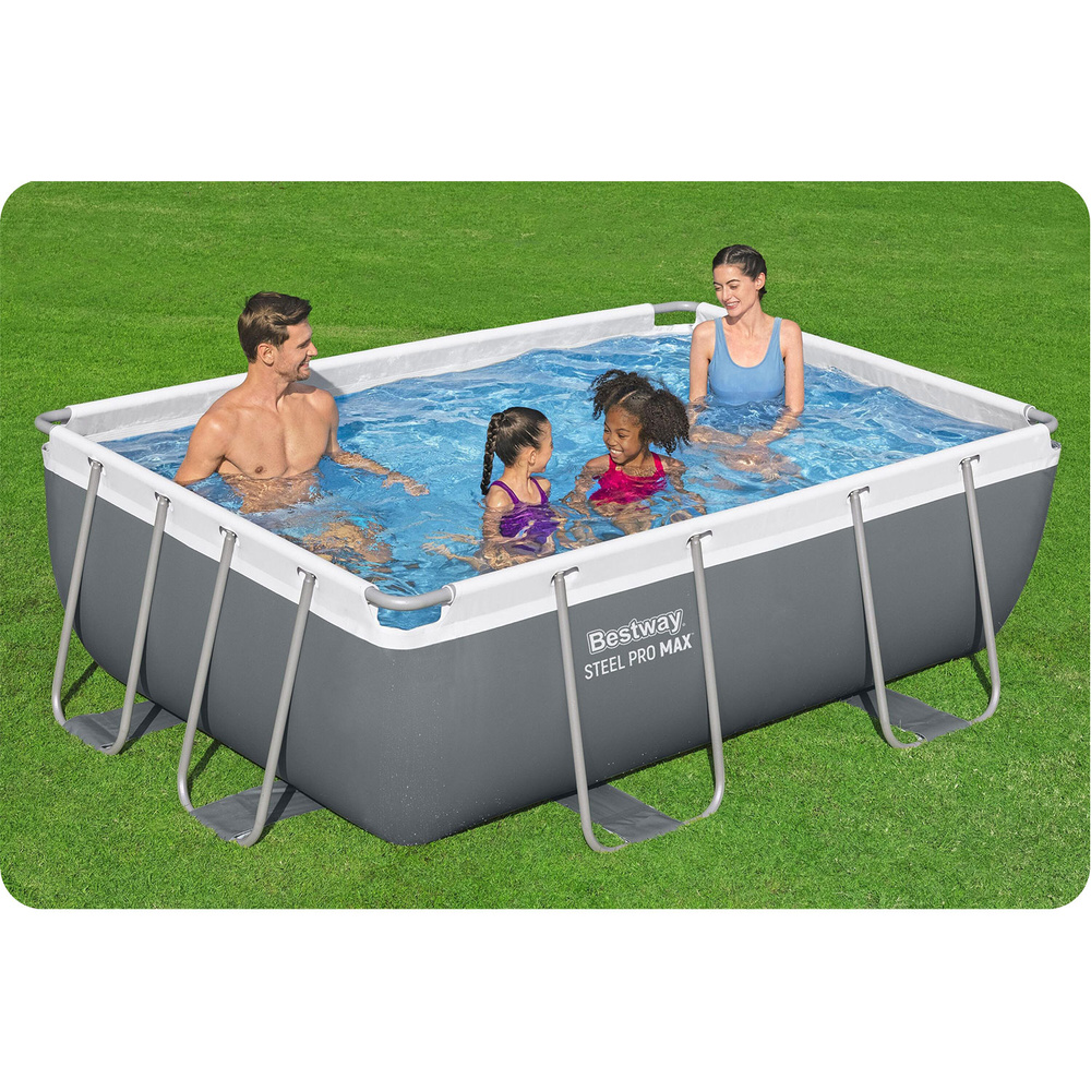 Basen ogrodowy stelażowy 282 x 196 x 84 cm 10w1 Bestway 56629N
