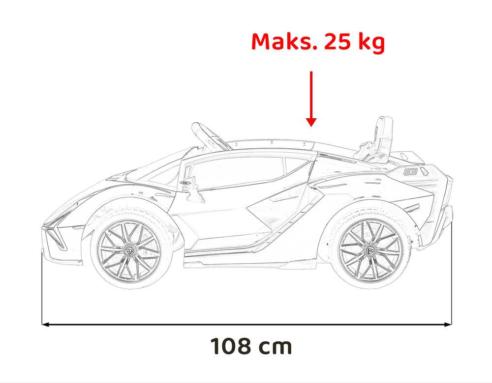 Lamborghini SIAN na akumulator dla dzieci Zielony + Pilot + EVA + Wolny Start + Audio LED