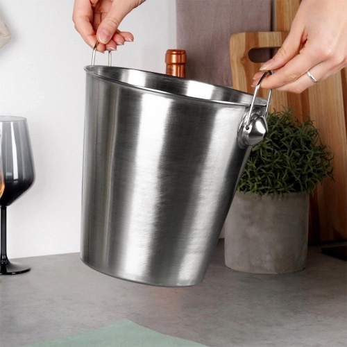 Wiaderko do lodu stalowe 4,6 l