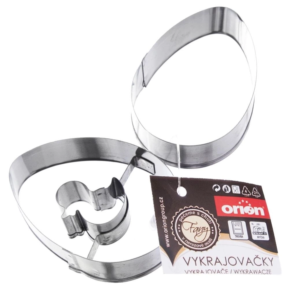 Wykrawacz do ciastek stalowy jajko 5,5 cm 2 szt.