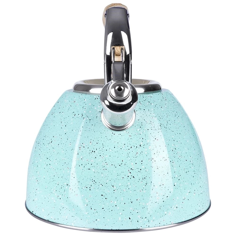 Czajnik z gwizdkiem emaliowany niebieski 3 l