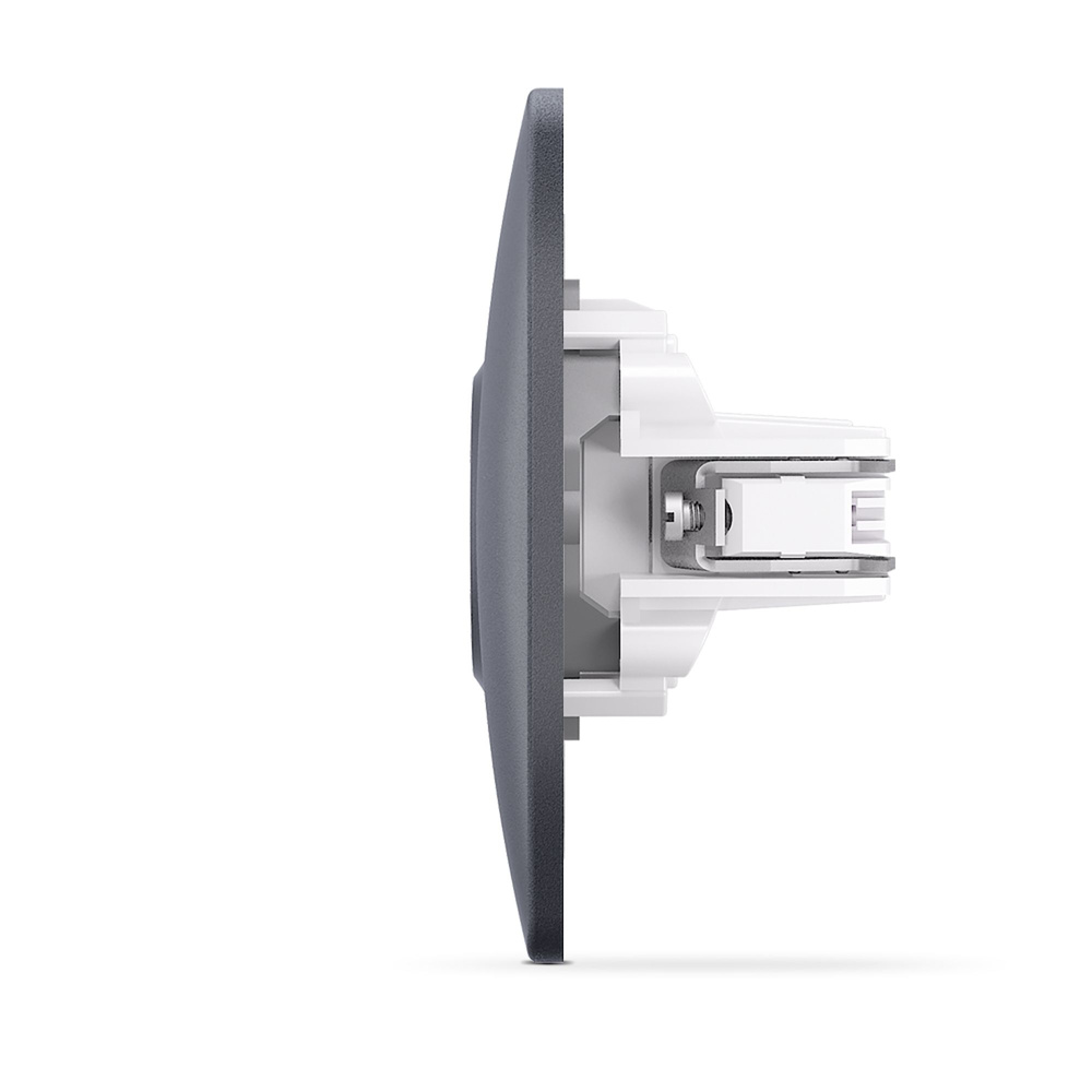 Gniazdo TV pojedyncze czarne grafitowe VIDEX BINERA