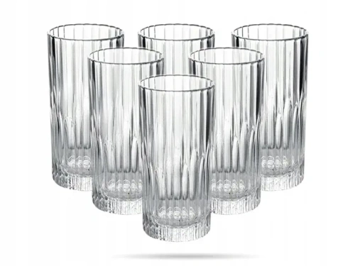 Szklanki do napojów 305ml hartowane szkło 6 szt. eleganckie Duralex