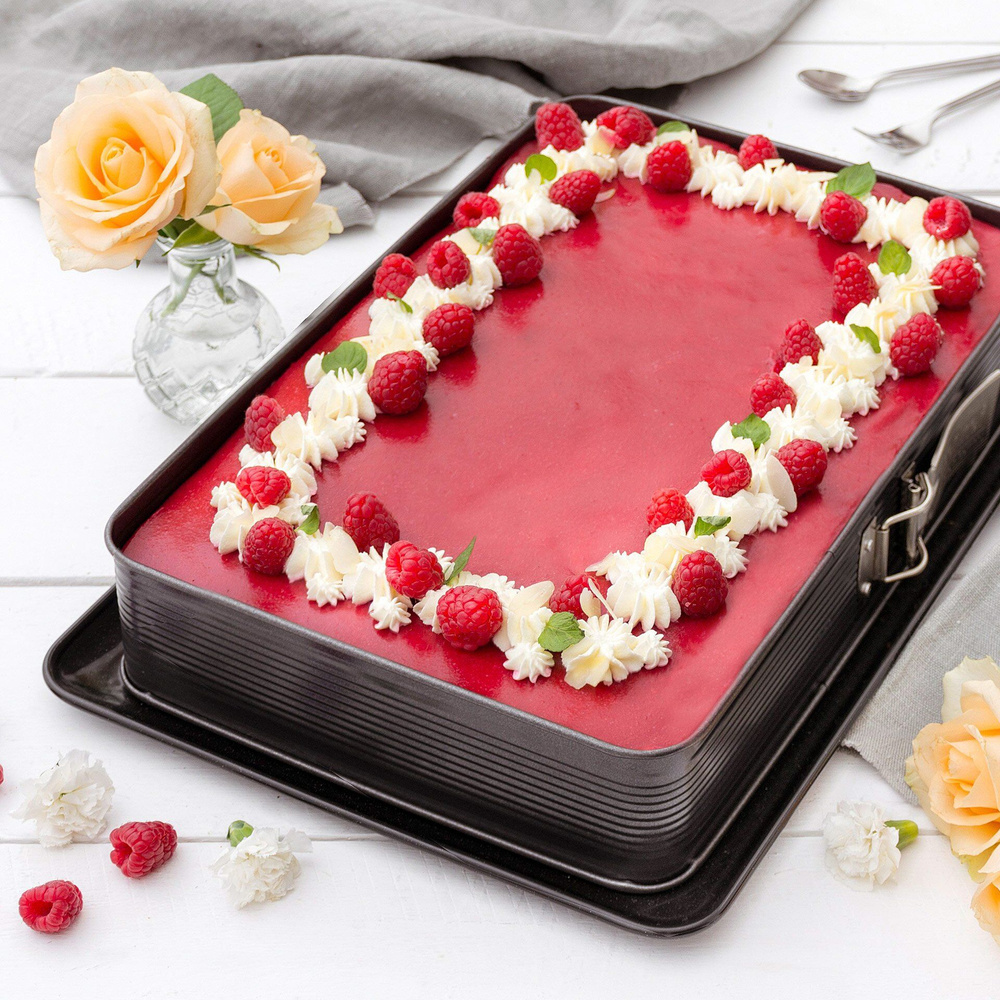 Forma do pieczenia prostokątna z ochroną przed wyciekami, 42x29 cm