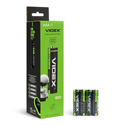 Baterie alkaliczne VIDEX LR03/AAA 4 szt. x 15 opakowań KURCZLIWE