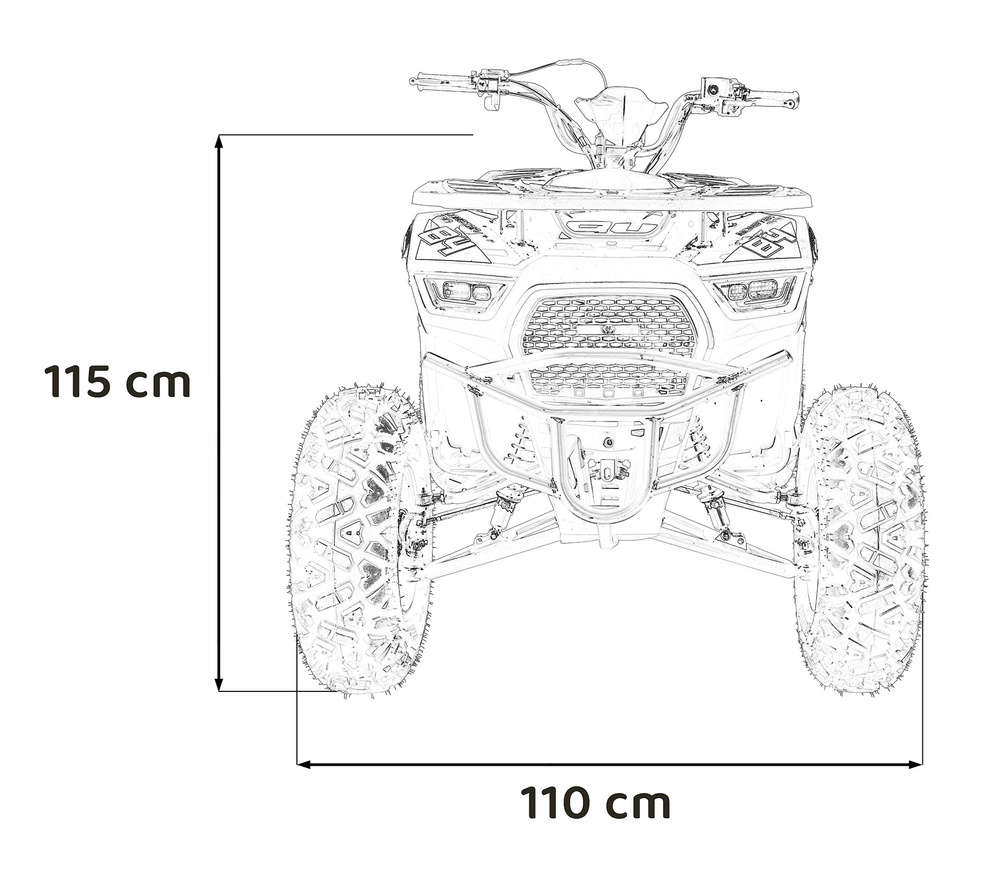 Pojazd Quad Spalinowy 200CC MONSTER Czerwony