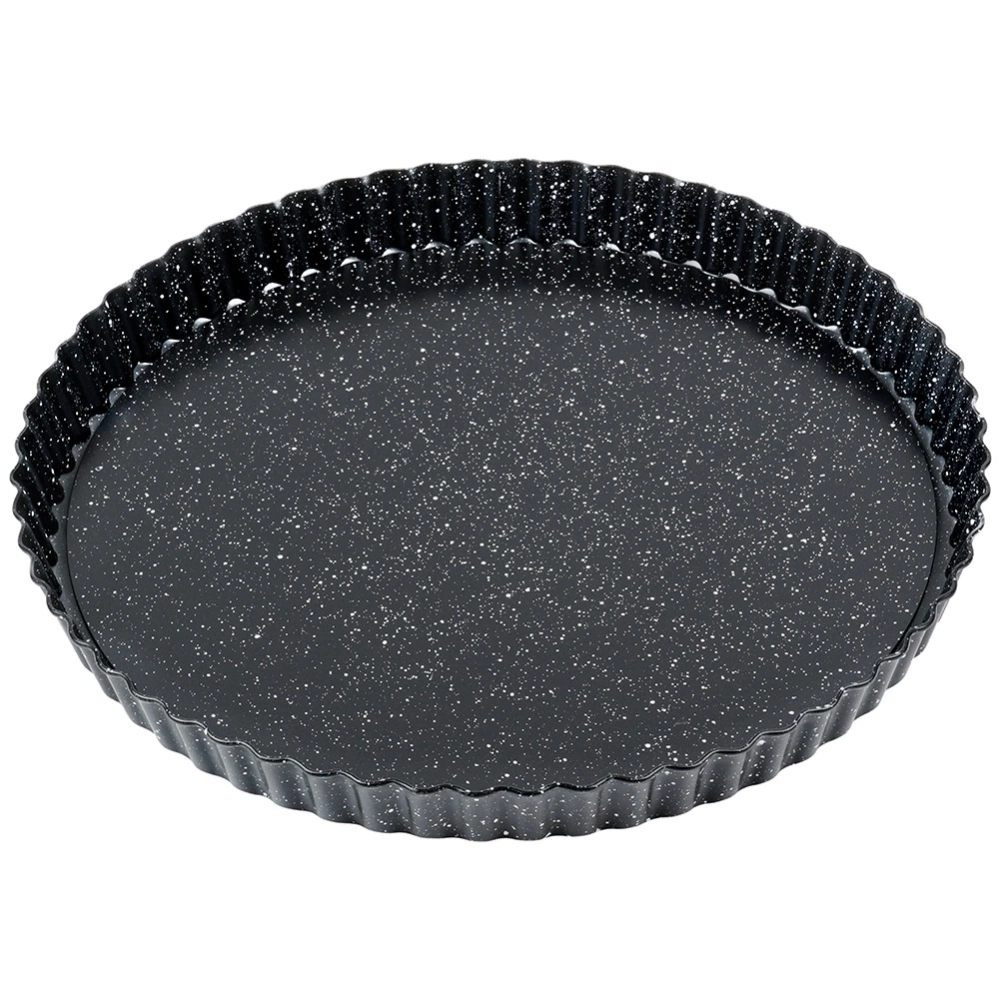 Forma do tarty granitowa z wyjmowanym dnem 28x3 cm