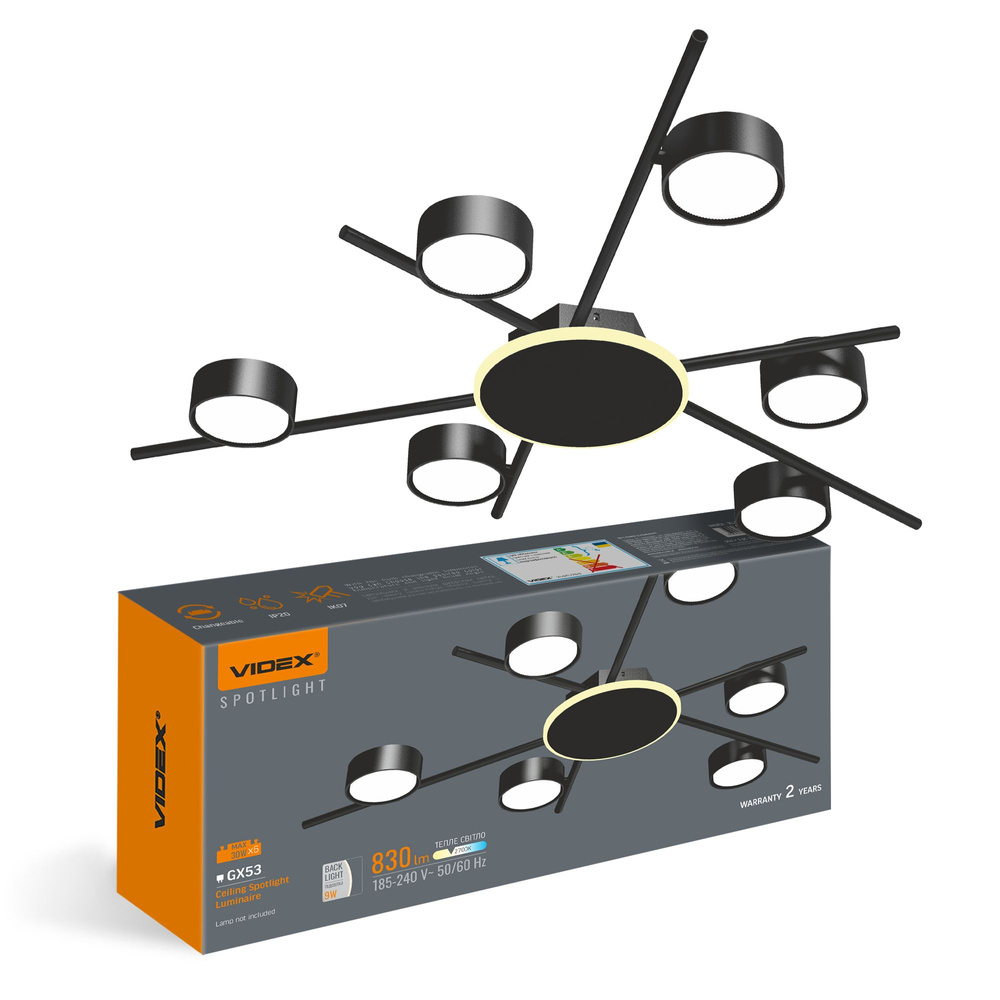 Lampa Sufitowa Oprawa Halogenowa LED 6X GX53 Spot Ruchoma Kinkiet Reflektor