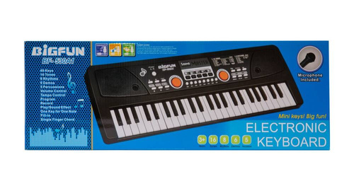 Organki, pianinko, keyboard z mikrofonem, 49 klawiszy