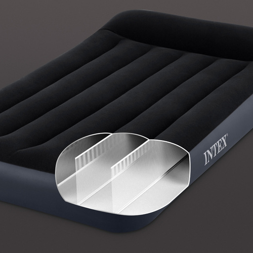 Materac dmuchany welurowy 152x203 cm Intex 64143