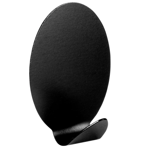 Haczyk wieszak samoprzylepny stalowy czarny 5,5x3,5 cm 4 szt.