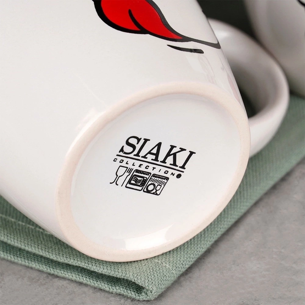 Kubki ceramiczne buźki 350 ml 6 szt.