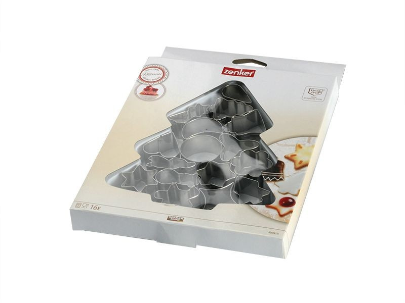 Foremki świąteczne wykrawacze do ciastek pierników foremka 16 sztuk 