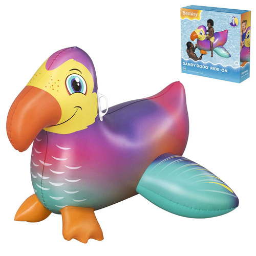 Dmuchany materac do pływania dla dzieci tukan wodny 141cm Bestway