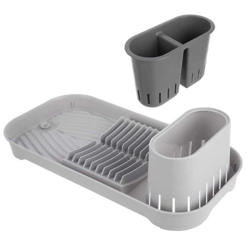 Suszarka na naczynia szara 39x19,5x11 cm