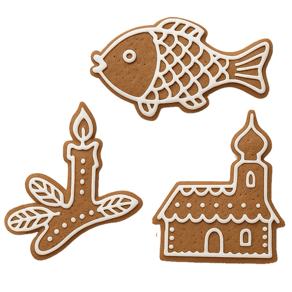 Wykrawacze do ciastek stalowe 3 szt.