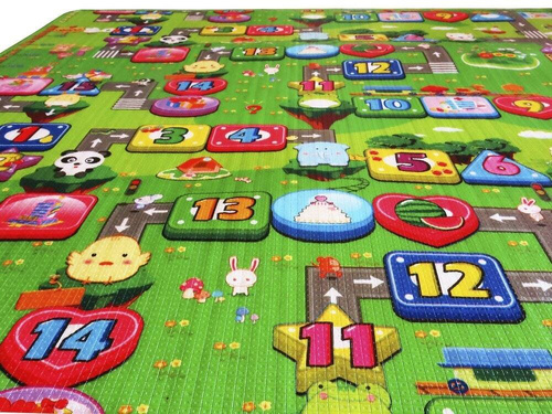 Kolorowa mata piankowa dla dzieci 177x197 cm XXL